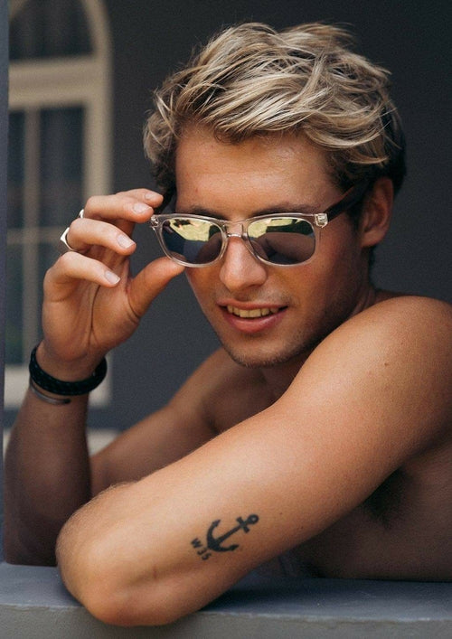 Eyewood Wayfarer Crystal Sonnenbrille
