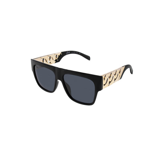 Jase New York Cache Sonnenbrille in Matt-Schwarz