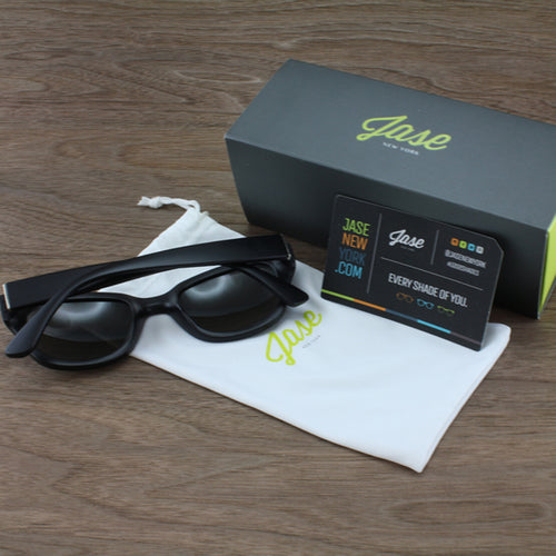 Jase New York Delano Sonnenbrille in Matt-Schwarz